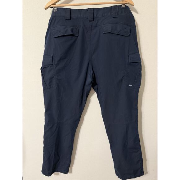 5.11 Tactical Pants Men’s Size 40x31 Cargo Navy Blue Polyester Cotton Blend - Picture 13 of 16